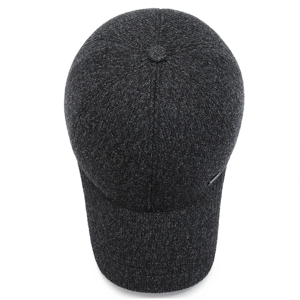 FS 2021 Высокое качество Толстые теплые бейсбольные кепки для мужчин черный войлок