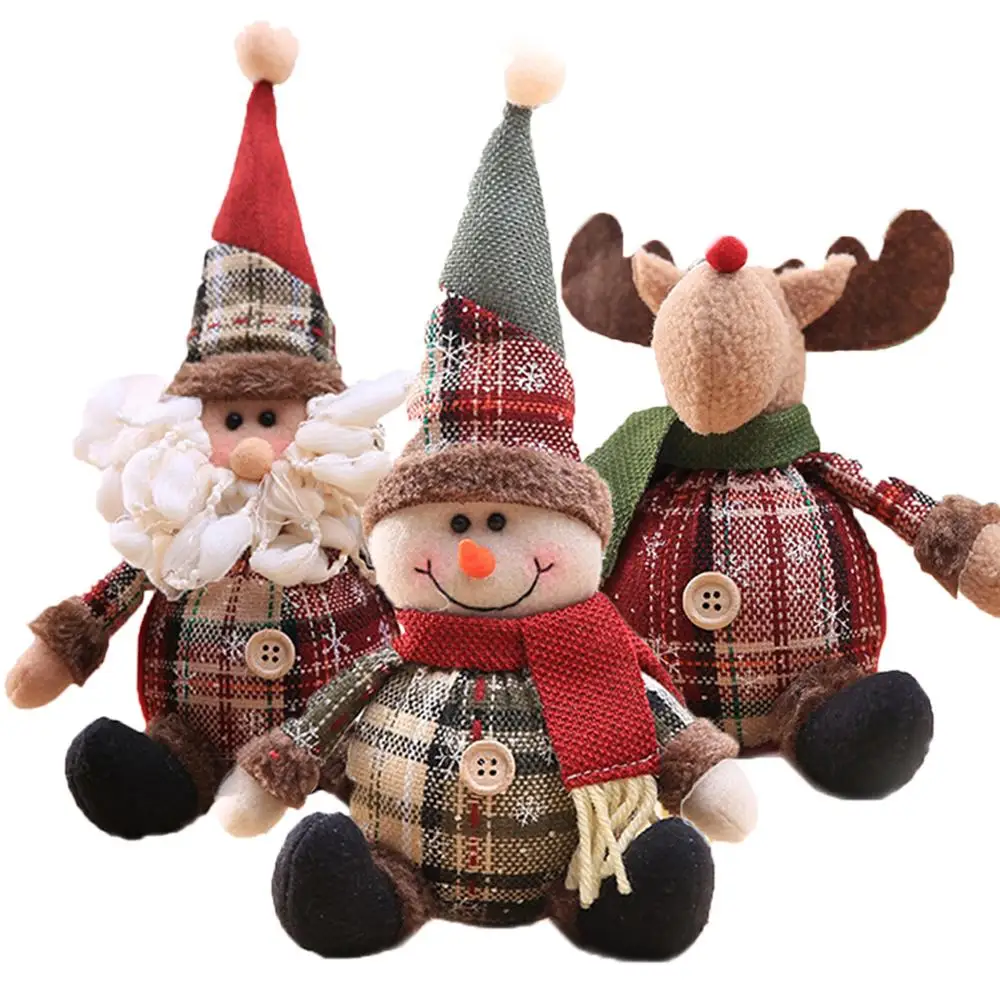 

Home Elk Christmas Ornaments Christmas Tree Decoration Santa Claus Christmas Doll Merry Christmas Decoration 2021 Gifts