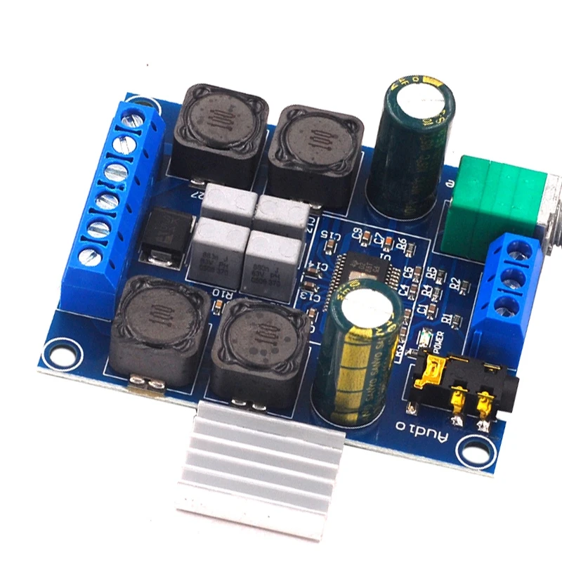 

HiFi Digital Audio Amp Board TPA3116 D2 Dual Channel 50Wx2 Dual Channel Stereo Amplifier Board