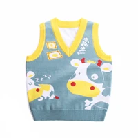 baby boys sweaters autumn cartoon sleeveless pullover baby boys sweaters knit causal vest kids toddler autumn outerwear