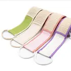 Щетка для ванной унисекс, скруббер для трения тела, натуральная Органическая щеточка для отшелушивания с задним ремешком из сизаля