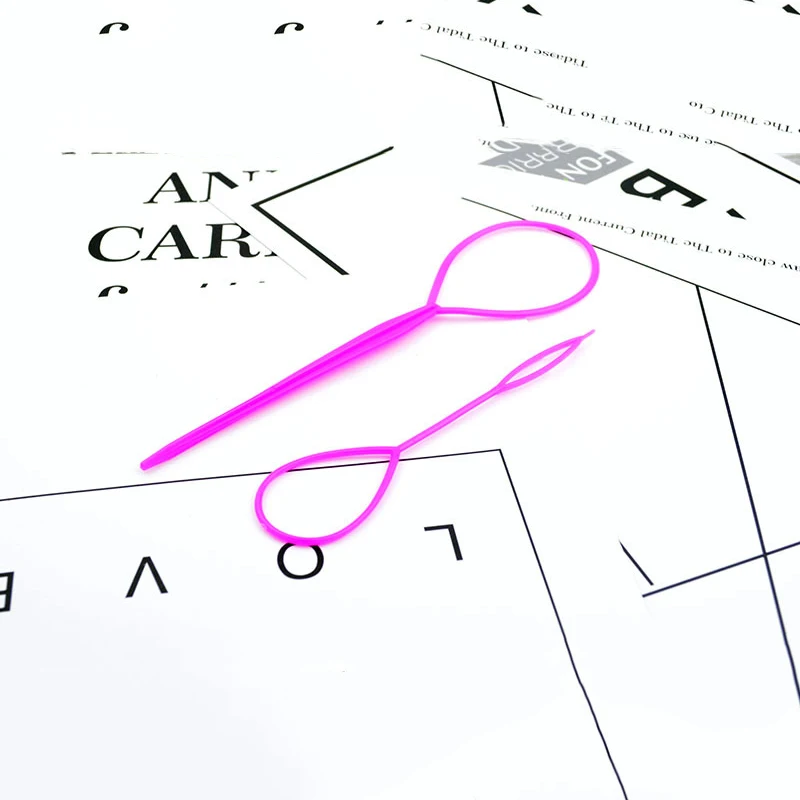 Практичный инструмент для прически конский хвост 2 шт.|Заколки плетения кос| |