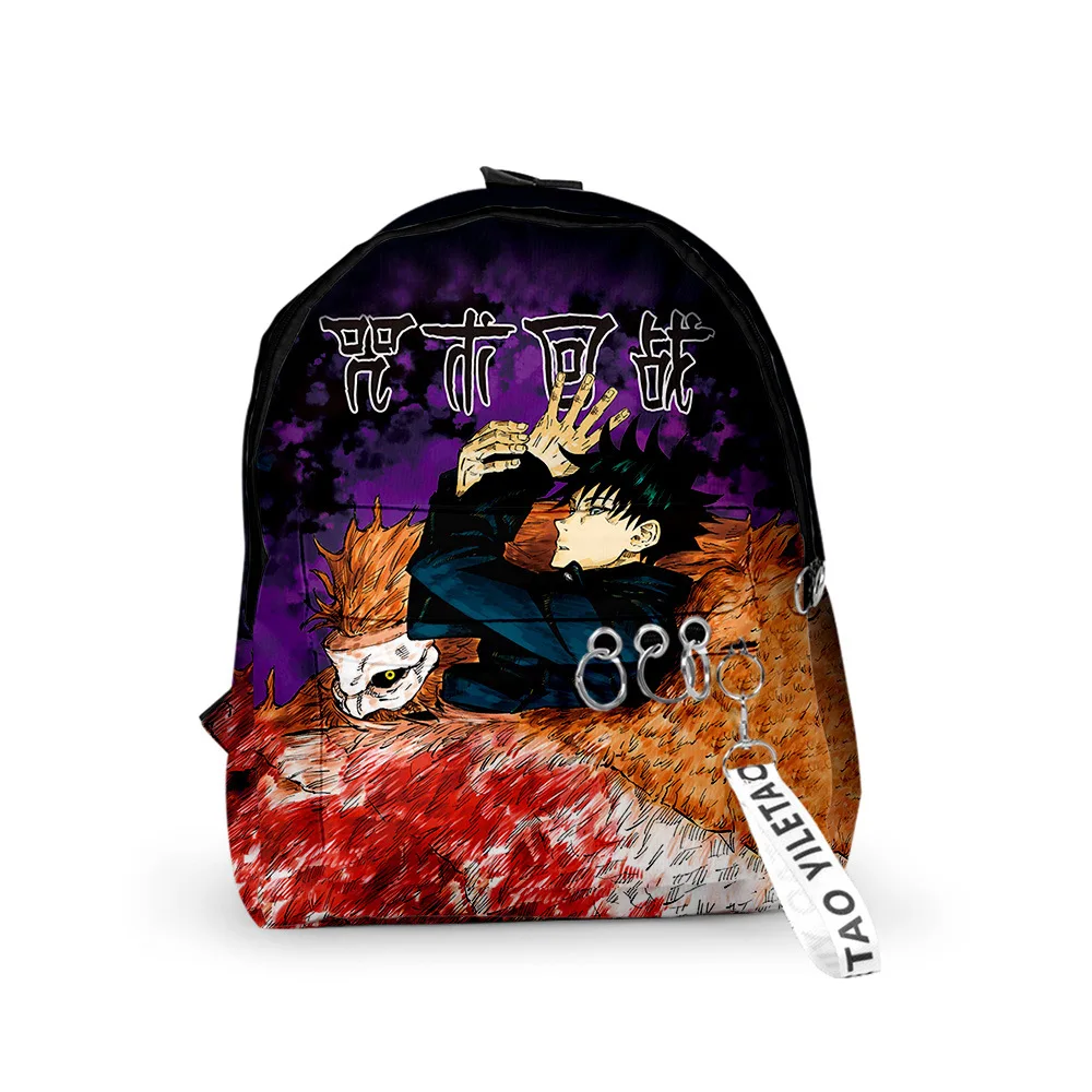 

Hot Anime Jujutsu Kaisen Backpacks Boys/Girls Harajuku School Bags Travel Bags 3D Printed Teenage Notebook Ninja kids Backpack
