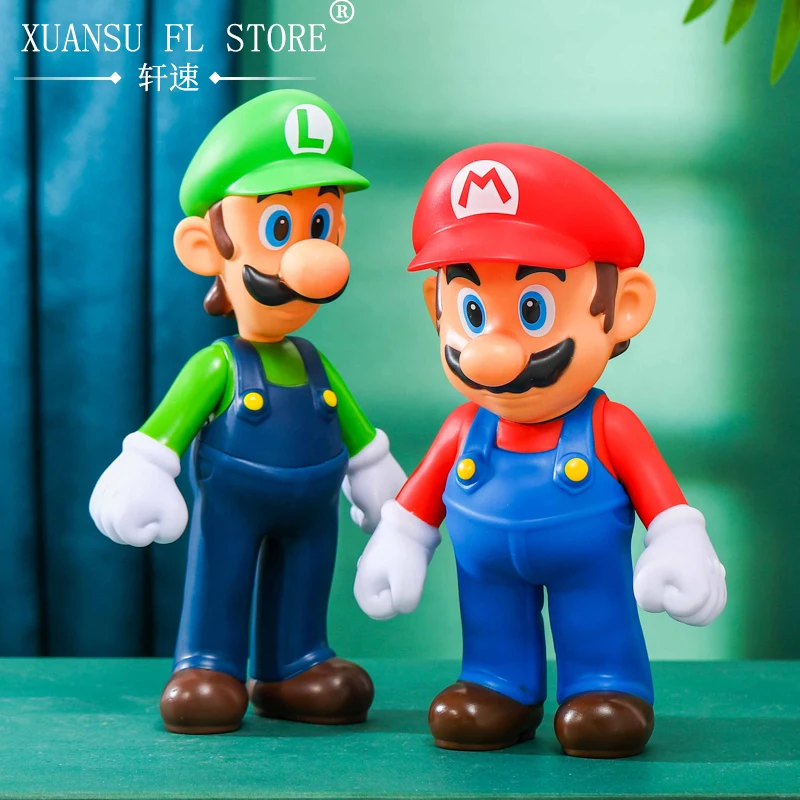 

Hasbro Classic Anime Super Mario Bros PVC Active Joint Action Figure Model Doll Kids Toy Christmas Gifts Collect Ornaments