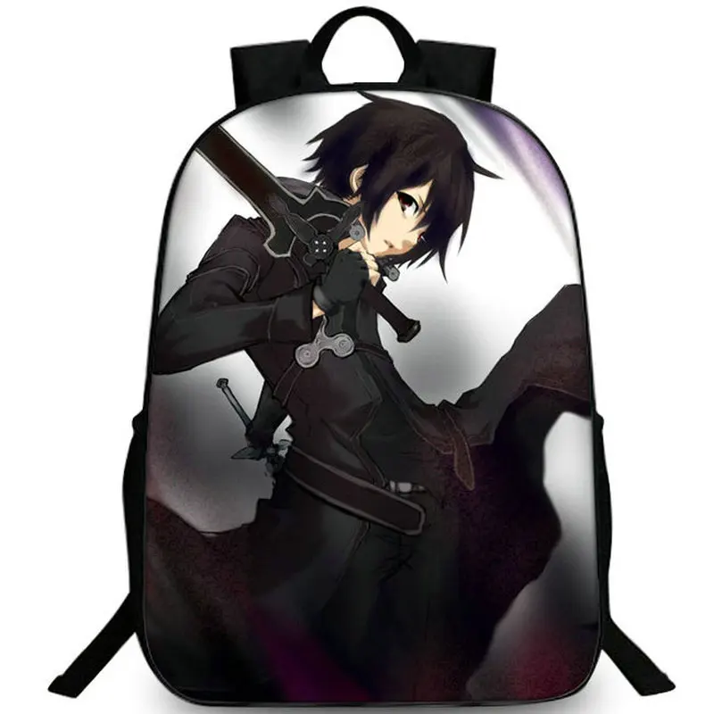 Рюкзак SAO Sword art online рюкзак Kirito школьная сумка хорошего качества мультяшный