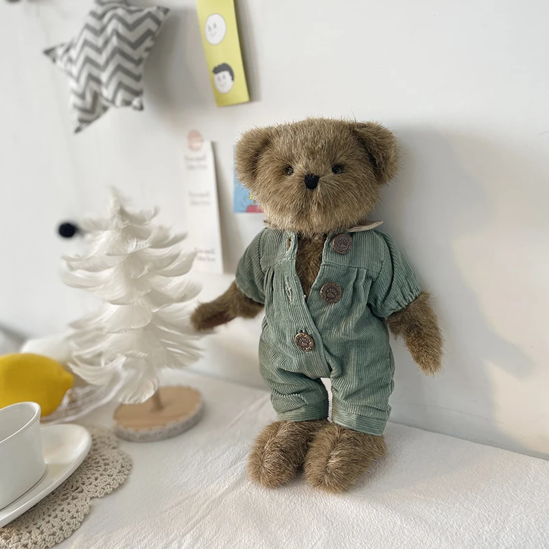 

bear in conjoined clothes Teddy Bear Plush Toys Stuffed Animal plush joint teddy bear doll Joints can move toys Christmas gift