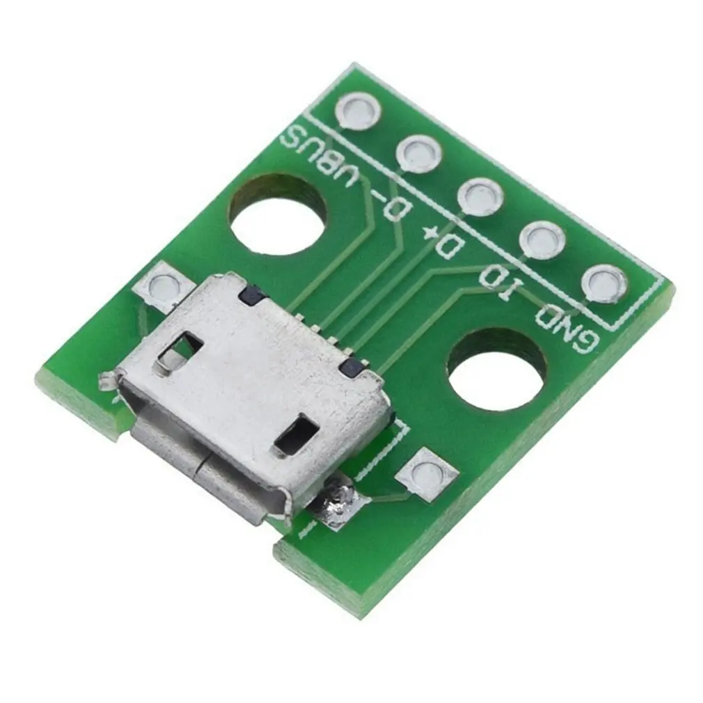 MICRO USB Для DIP 5pin разъем типа B pcb конвертер pinboard 2 54 |