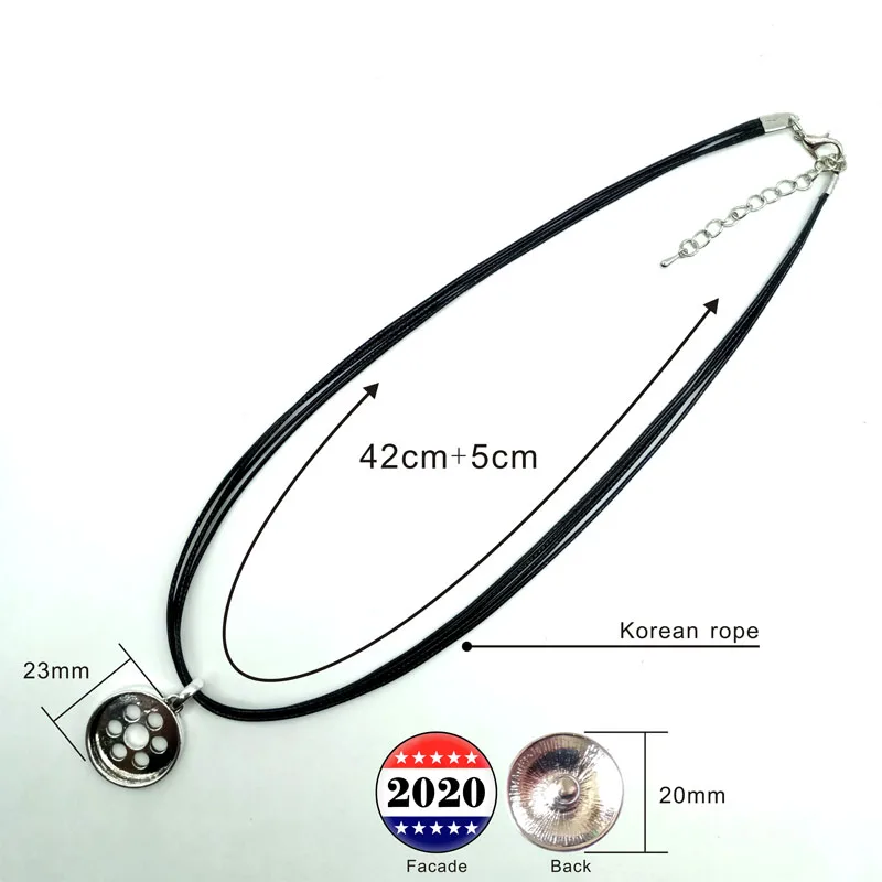 

1pc Fashion Pendants Necklaces Icons Man Women Chic Banner Necklace for 2020 President Donald Trump Keep America Great
