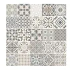 Настенные стикеры в стиле ретро с рисунком плитки для ванной комнаты, настенные водонепроницаемые наклейки из ПВХ для декора кухни, линия талии