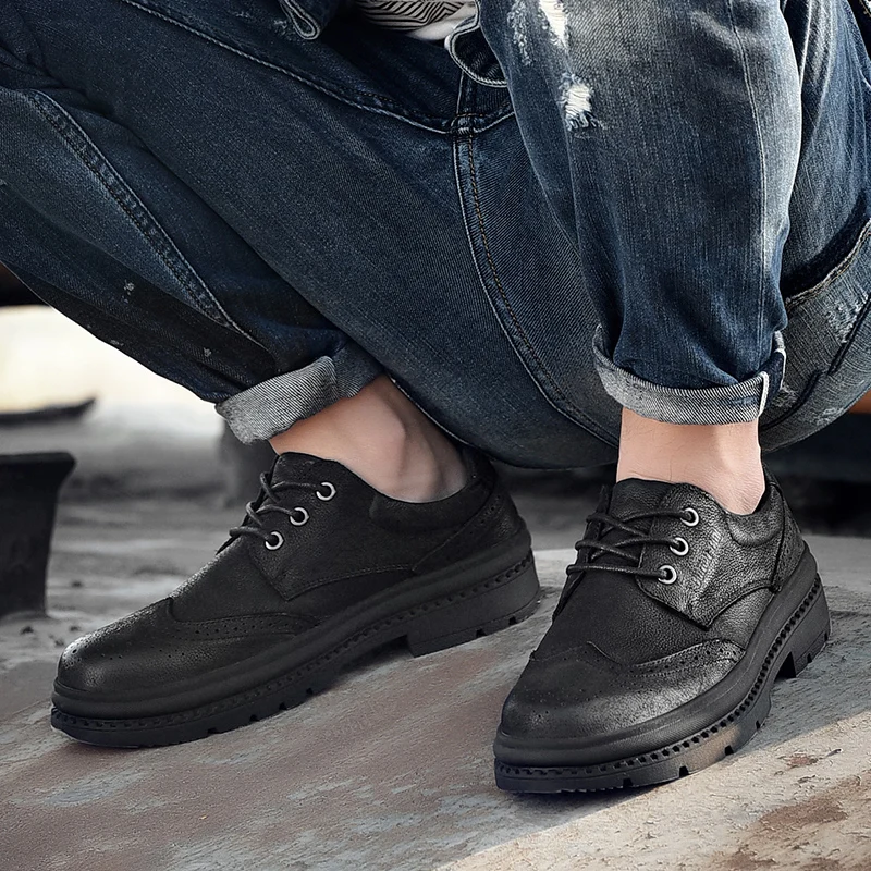 

Fashion Business Dress Men Shoes New Classic Leather Men'S Suits Shoes Fashion Slip on Dress Shoes Men Oxfords Size 38-44 *3532