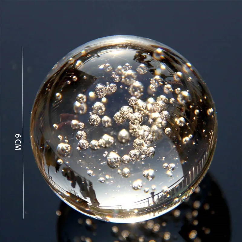 Хрустальный стеклянный шар 60 мм Искусственный хрустальный сферическое