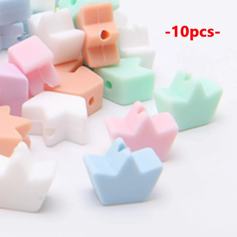 10 шт. силиконовые бусины для детского колье без бисфенола|Детские прорезыватели|