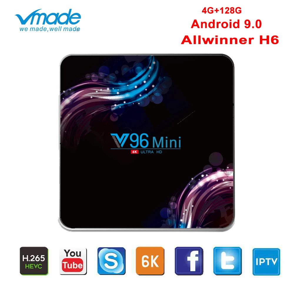 Android 9,0 4G 128G tv BOX 6K Youtube Google Assistant 3D видео ТВ приемник Wifi телевизионная коробка с Bluetooth Play Store смарт-приставка