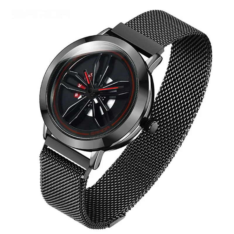

2020 мужские часы Топ бренд класса люкс модные креативные часы Мужские кварцевые наручные часы с магнитной сеткой водонепроницаемые часы ...