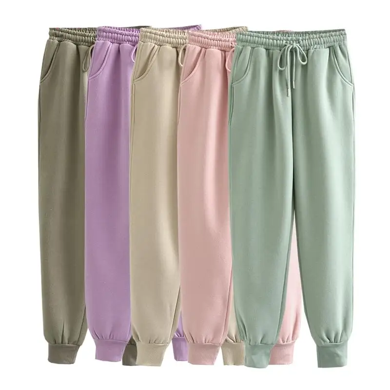 

Solid Hoodies Pants Suit Winter Fashion Fleece Thick Hoody Women Tracksuit 2 Piece Sets Casual Outfits Solid Sweatshirt Pant Set