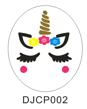 

1Pc DIY Cartoon Unicorn Balloon Sticker Transparent Bobo Ball Sticker Transparent Wave Ball Sticker Wedding Party Decoration