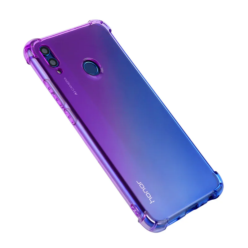 Амортизационная цветная постепенная замена ТПУ чехол для телефона huawei Honor 8X