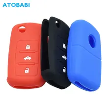Силиконовый чехол для ключей от машины для VW Volkswagen Polo Passat Golf Maggiolino Arteon Fox GLI Gol Skoda SEAT Ibiza дистанционный чехол для ключей