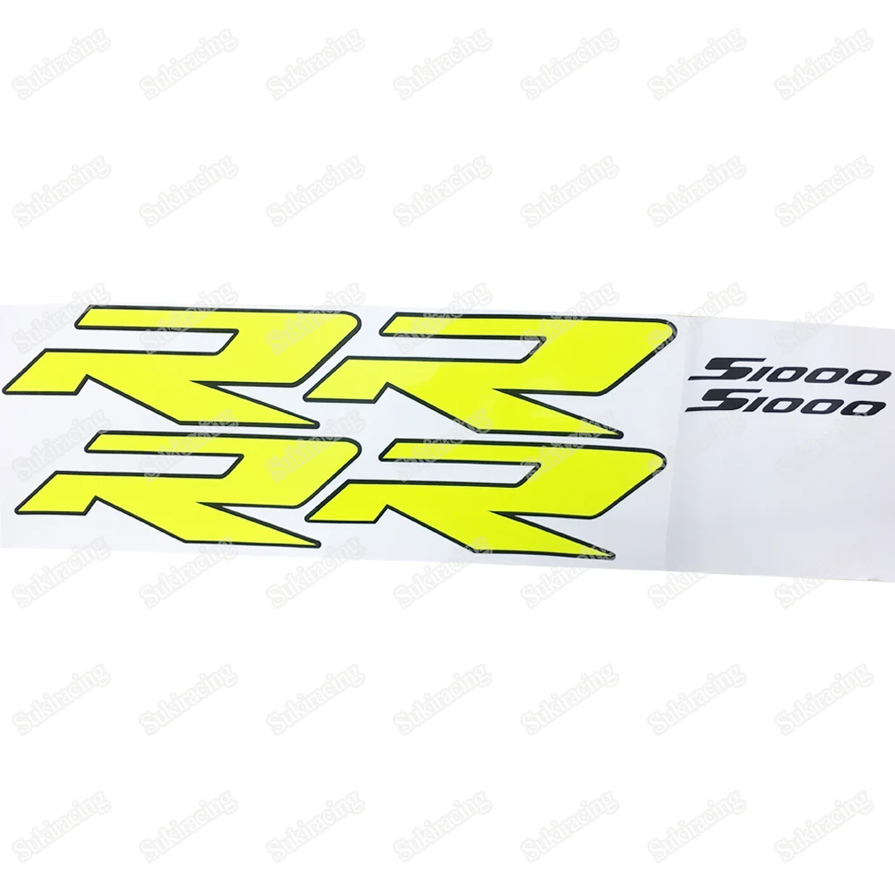 Для S1000RR 2009 2010 2011 2012 2013 2014 2015 2016 2017 2018 флуоресцентный желтый и черный наклейки -