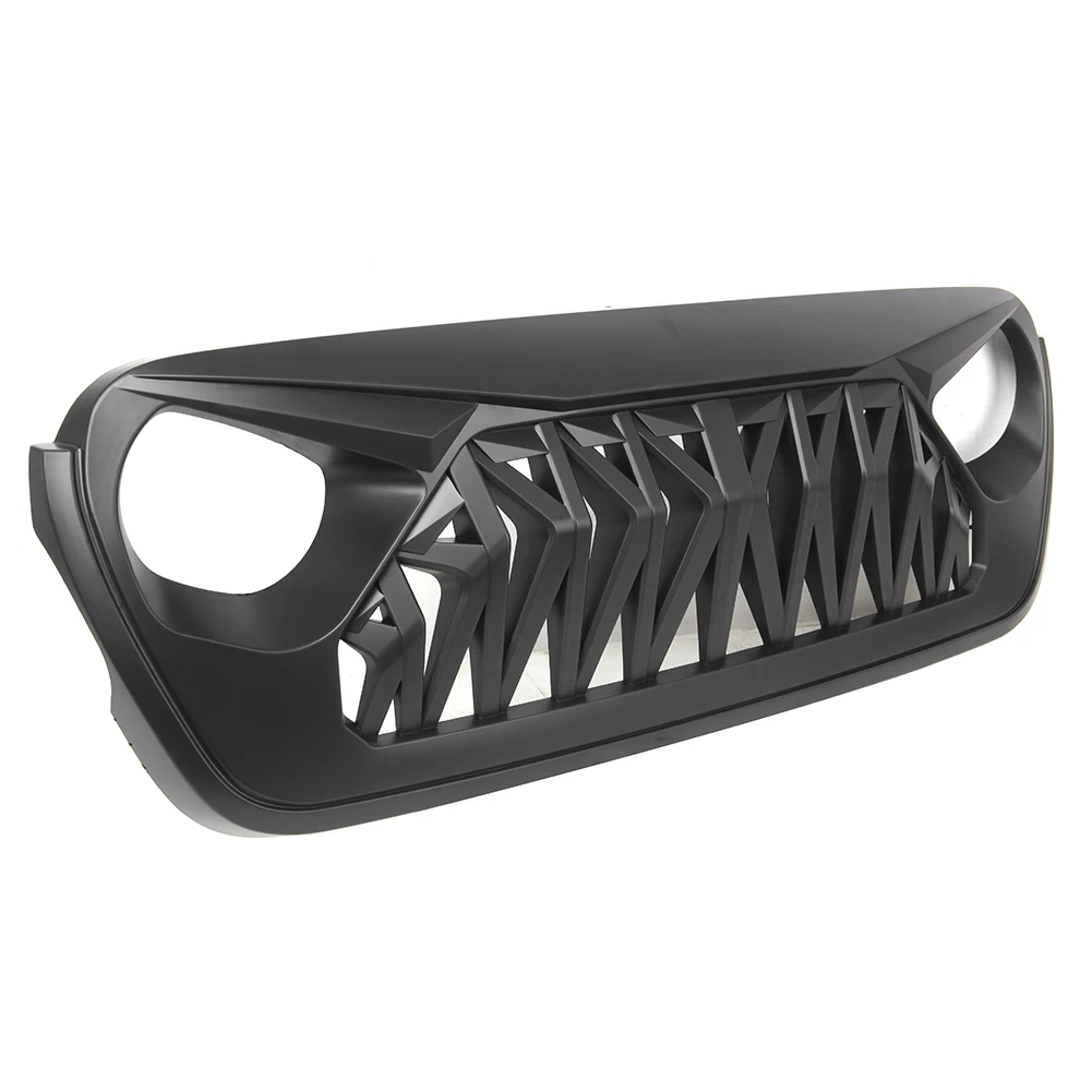 Передняя решетка радиатора автомобиля сетка для Jeep Wrangler JL 2018 2019 2010 глянцевые