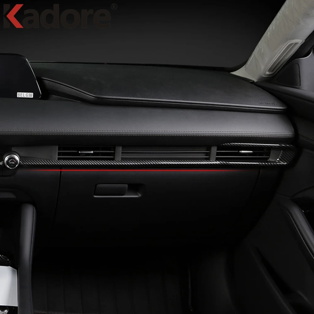 Для Mazda 3 M3 Axela 2019 2020 ABS углеродное волокно интерьер автомобиля переднее