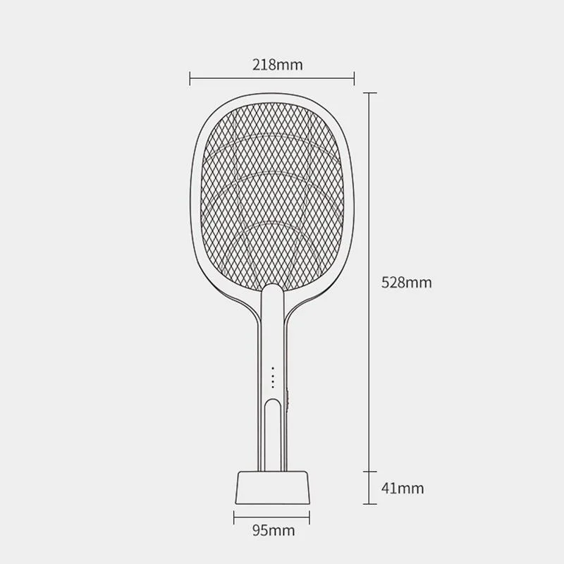 

Hot Sale 3000V Electric Insect Racket Swatter Zapper USB 1200mAh Rechargeable Mosquito Swatter Kill Fly Bug Zapper Killer Trap
