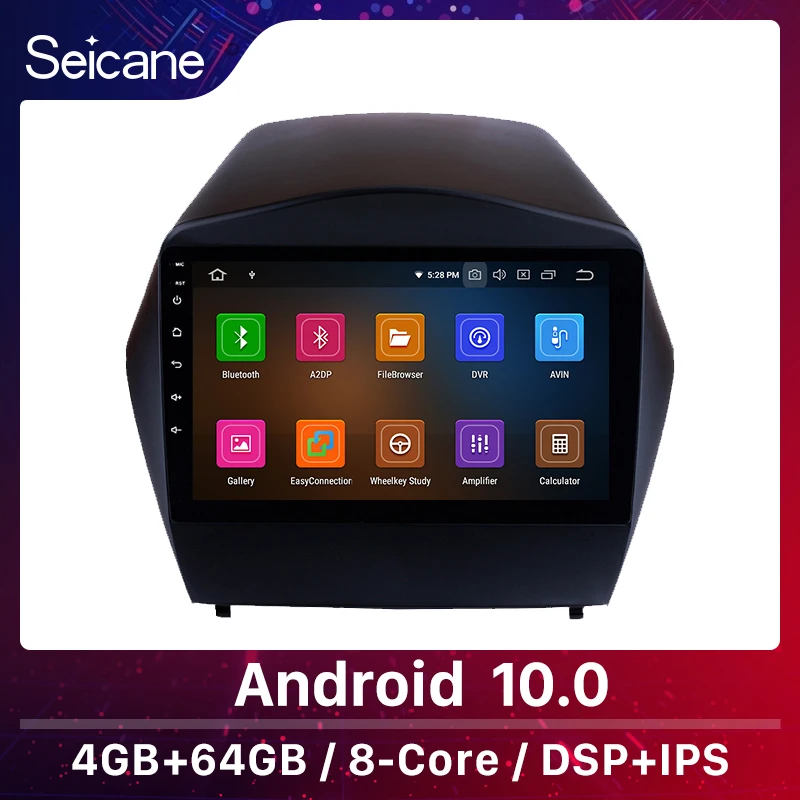 

Seicane Android 10.0 DSP Octa 8 core car multimedia player for HYUNDAI IX35 2010-2017 car radio gps navigation built in carplay