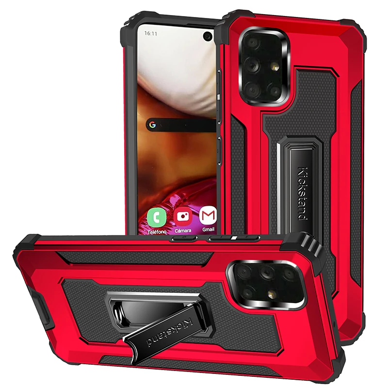 

For Samsung A71 A51 A50 A70 A52 A21S A31 Case Shockproof Armor Holder Cover For Samsung A30 A21 A20S A11 A10S A10e A02S A01 Case