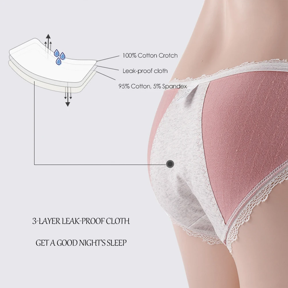 Непромокаемые Трусы из хлопка герметичные менструальные физиологические