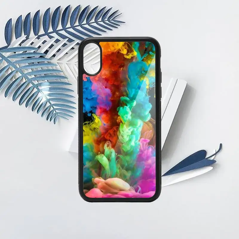 

Aesthetic colorful flame Phone Case TPU For iPhone X XR XS 11 12 mini Pro MAX 6 6S 7 8 Plus SE 2020