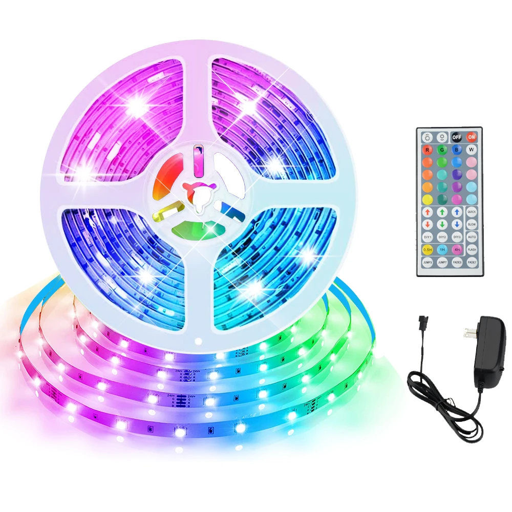 

SHOPLED RGB Led Strip Lights 5050SMD 2835 Flexible Led Lamp DC24V 5M 10M Tape Diode Christmas Led Light Living Room Decoration