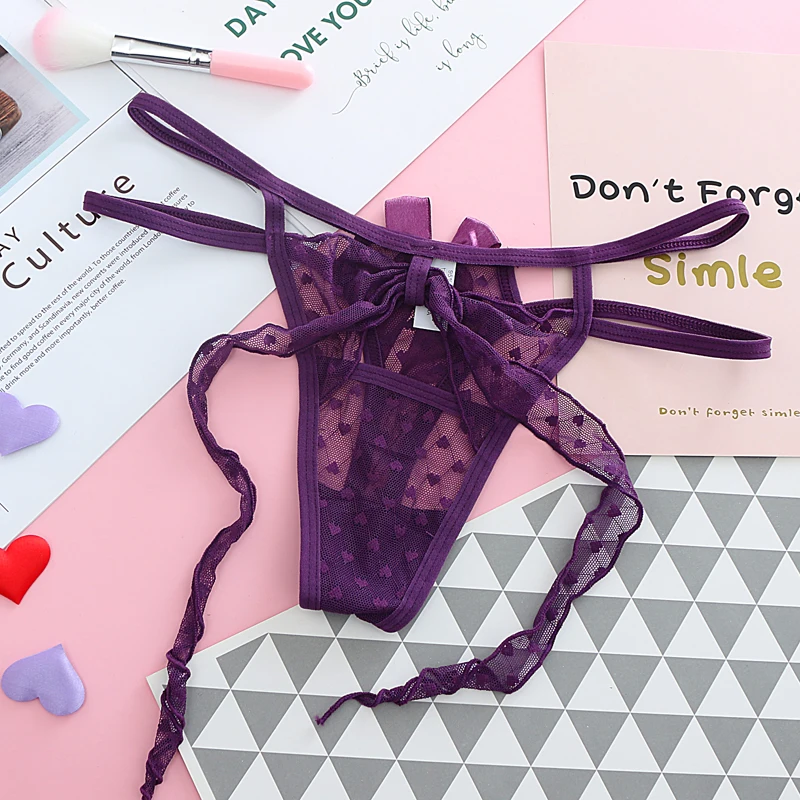 Танга сексуальные женские стринги Нижнее белье 4 шт./лот прозрачные трусики