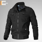 Куртка мужская приталенная, ветровка, Бомбер, тактическая повседневная в стиле милитари, весна-осень 2022