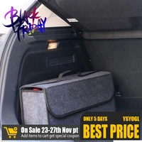 501724cm car trunk organizer car storage bag cargo container box fireproof stowing tidying holder multi pocket car styling