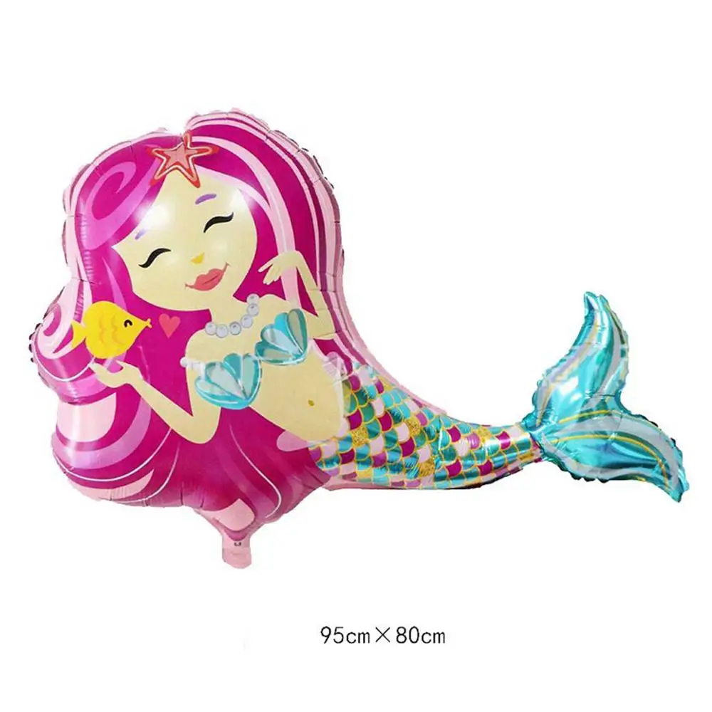 Taoup фольга Воздушные шары русалки латексная тема конфетти баллоны Oceanic с днем