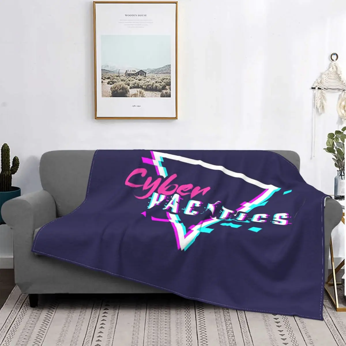 

Cyber Hacktics-Manta a cuadros para cama, manta de пикник, toalla de playa de lujo