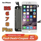 ЖК-экран AAA + для iPhone 5S 6 6S 7 8 Plus, полный комплект, дисплей с сенсорным 3D дигитайзером, полная сборка, замена с фронтальной камерой