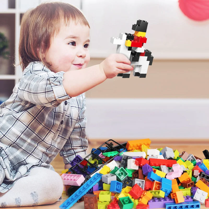 

Children's building block toys, small cube blocks、construction set for boys、educational toys