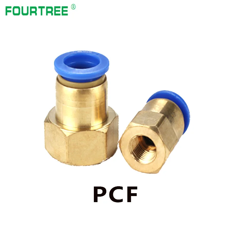 Пневматический соединитель PC/PCF/PL/PLF 4 мм 12 резьба 1/8 &quot1/4&quot 3/8 &quot1/2&quot Воздушная