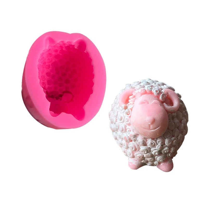 Для дня рождения и свадьбы ягненка Силиконовые свечи DIY силиконовая форма для