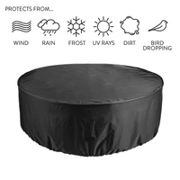 round furniture cover dustproof waterproof protective case outdoor garden furniture rain cover patio dust covers for sofa table