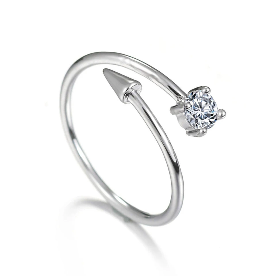 Новые женские кольца в форме сердца регулируемые медные металлические юбилейные