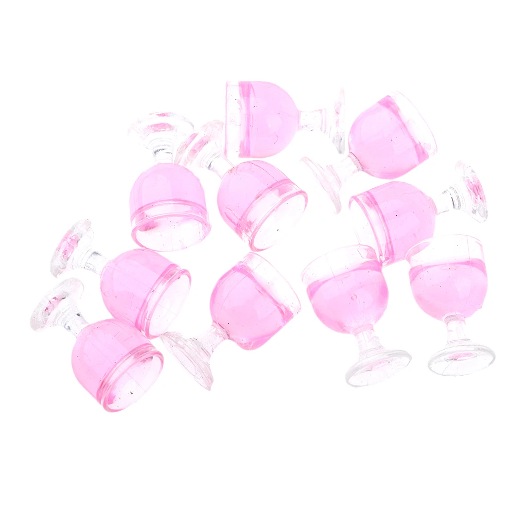 Набор из 10 штук миниатюрные бокалы для шампанского кукольный домик продукты