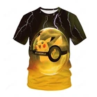 Летняя мужская футболка для покупок, для вечерние, необходимая 3D футболка, серия анимаций, милый покемон-Go футболка Пикачу большой размер, новинка, Лидер продаж