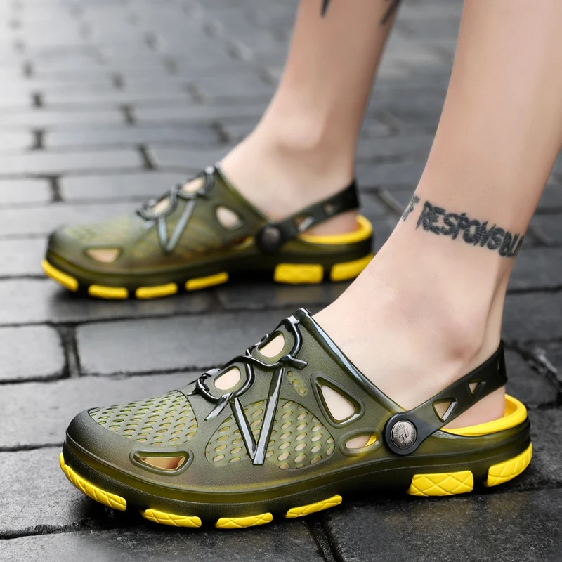 Летние повседневные сандалии для Для мужчин 2019 Новый пляжные шлепанцы с