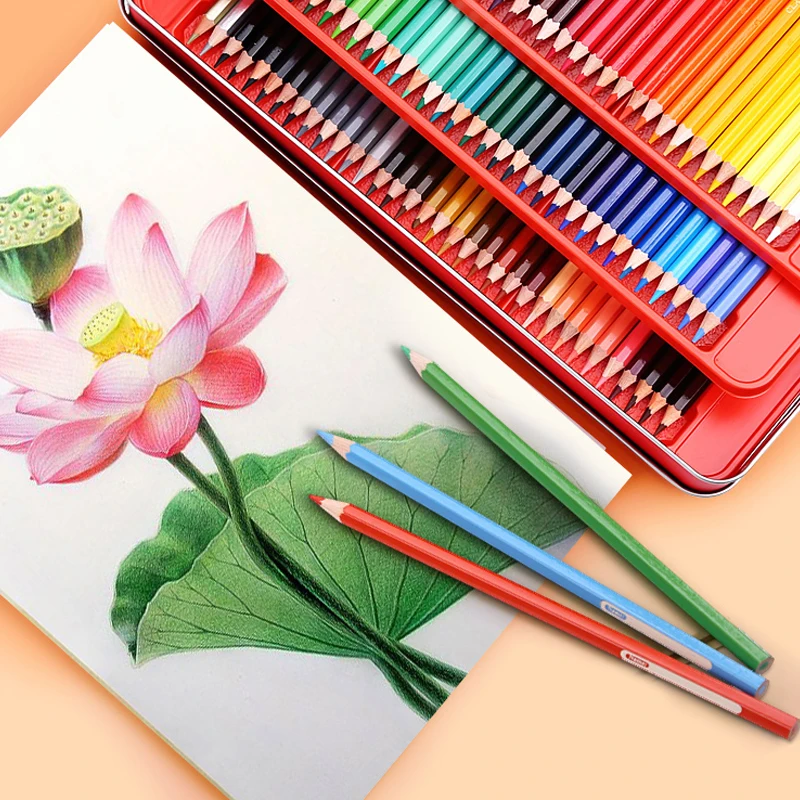 60 цветов профессиональные масляные цветные карандаши набор креативная