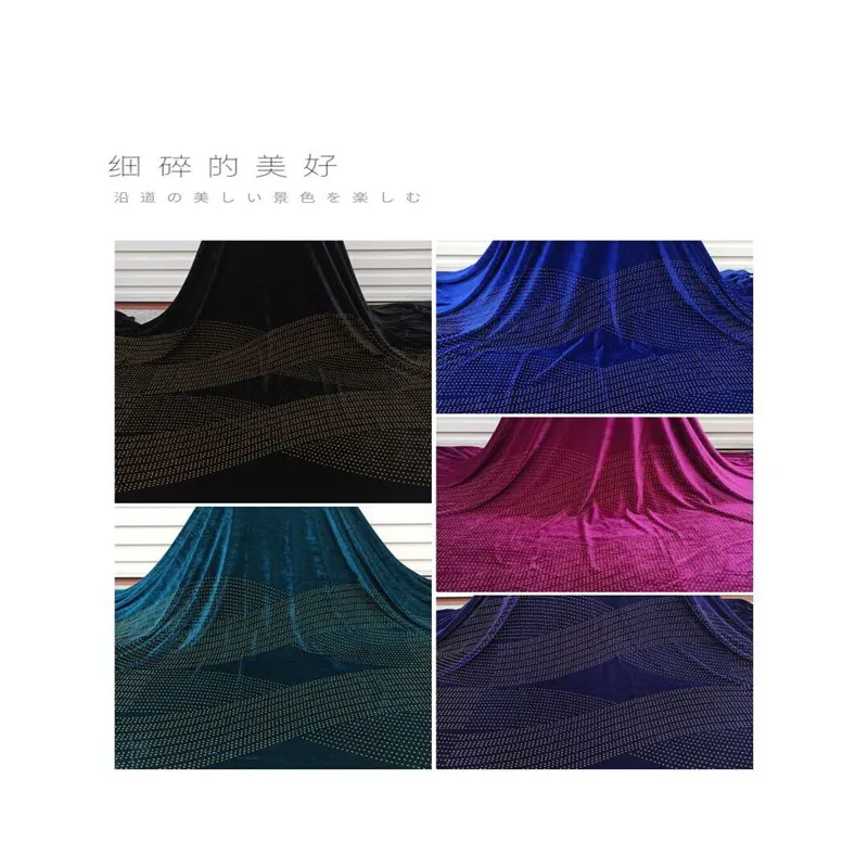 

2020 Velvet Net Lace Fabric royal blue stones French African Nigerian Latest Design High Quality Tulle 2020 For Wedding Dress