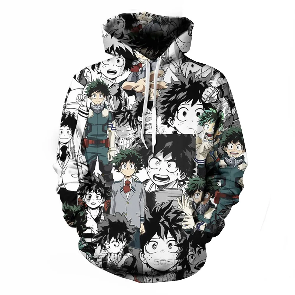 

COFUN My Hero Academia Character Jacket New Style Unisex 3D Hoodie Men Casual Sweater Japanese Anime