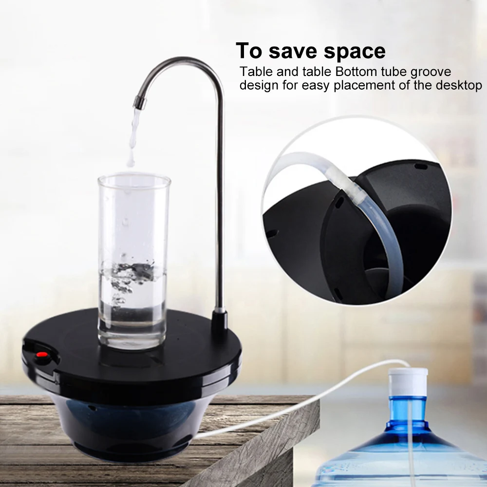 USB Перезаряжаемый диспенсер для воды в бутылках беспроводной Электрический