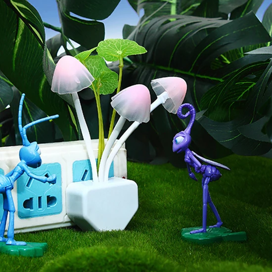 Креативная Милая штепсельная вилка стандарта США и ЕС светодиодная лампа для